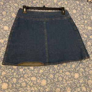 J crew denim mini skirt size 4